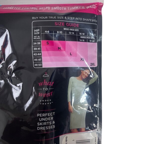 Maidenform Flexees Hi Waist Boyshort Shapewear 2XL New Firm Control Black - Picture 5 of 6